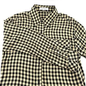 We Wore What‎ Boyfriend Shirt Check Black/Khaki Size XXS/XS long sleeve